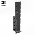 ZSOUND professional audio dj 10inch 2way church conference portable coaxial mini line array sound system